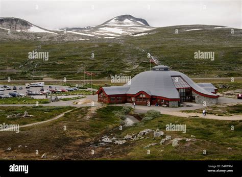 Arctic Circle visitor centre in Norway, 66º 33" north Stock Photo ...