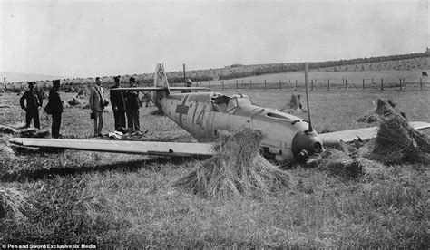 Rare photos of Nazi plane wreckages littering UK fields during the Battle of Britain | Daily ...