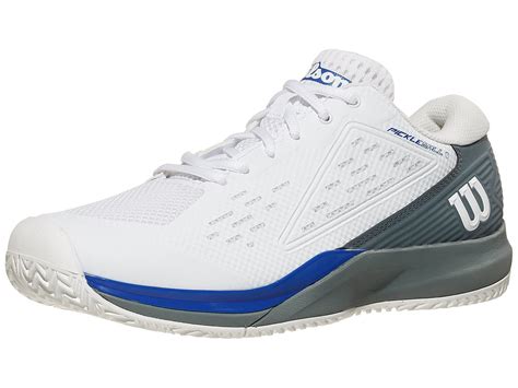 Wilson Rush Pro Ace Pickler Wh/Blue Pickleball Shoes | Total Pickleball