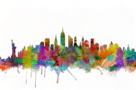 New York City Skyline Digital Art by Michael Tompsett - Free Image ...