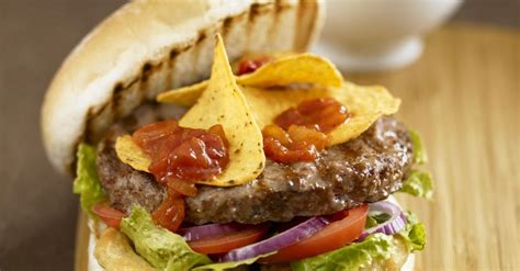 Mexican Burger with Tortilla Chips recipe | Eat Smarter USA