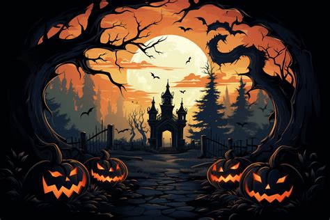 Beautiful Halloween Background Graphic by Art On Demand · Creative Fabrica