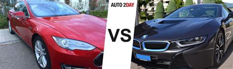 Tesla Model S P85D VS BMW i8 : Comparatif, Essai | Auto2Day