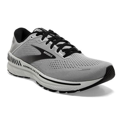 Brooks Mens Adrenaline 22 Support Running Shoe- Alloy/Grey/Black | Cleary's Shoes & Boots