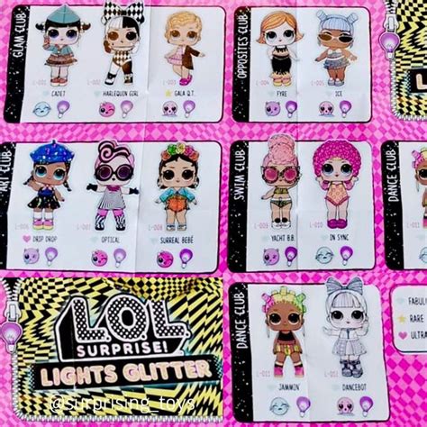 New series LOL Surprise Lights Glitter checklist 🤩. #lolsurprise | Toy collection, Custom dolls ...