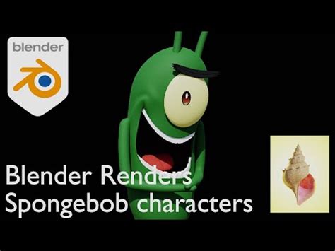 Blender Render #45 - Spongebob Characters (November 2020) - YouTube