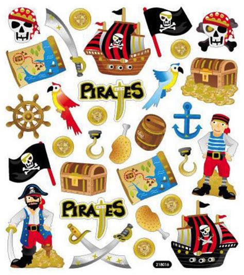 Pirate Scrapbooking paper Pirates Scrapbook Stickers