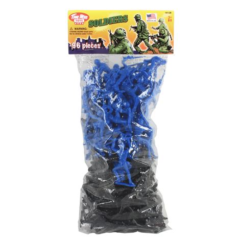 Tim Mee PLASTIC ARMY MEN: Black vs Blue 96pc Soldier Figures - Made in USA | eBay