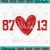 Kelce Swift Love Story 87 Heart 13 SVG, Taylor Swift And Travis Kelce SVG PNG EPS DXF PDF ...