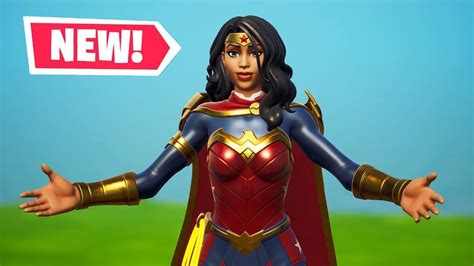 New WONDER WOMAN Skin Gameplay in Fortnite! - YouTube