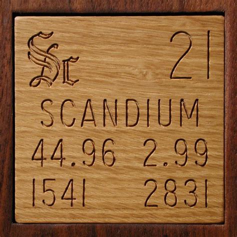 Facts, pictures, stories about the element Scandium in the Periodic Table