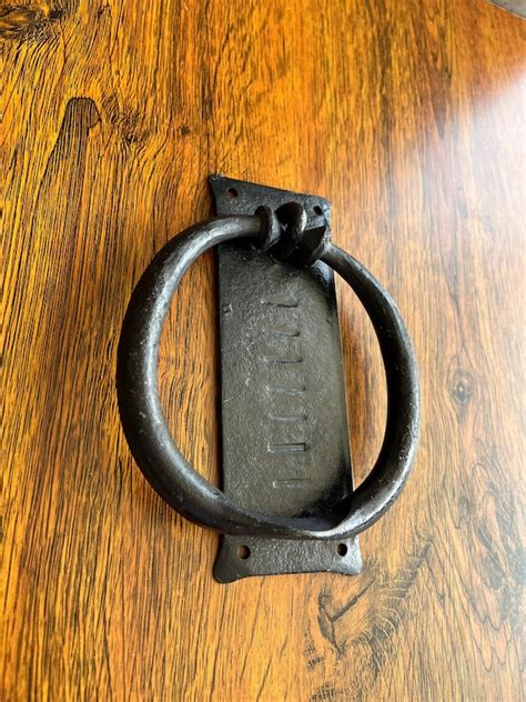 Hand Forged Door Knocker Wrought Iron Blacksmith Country Home - Etsy