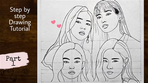 blackpink Line Art Drawing Simple