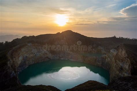 Kelimutu-Volcano on Flores, Indonesia Stock Photo - Image of travel ...