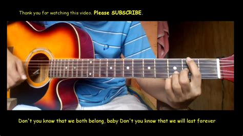 We belong Guitar chords - YouTube