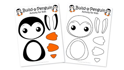 Free Printable Penguin Craft for Kids with Penguin Templates Penguin ...