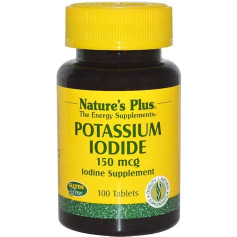 Nature's Plus, Potassium Iodide, 150 mcg, 100 Tablets - iHerb.com