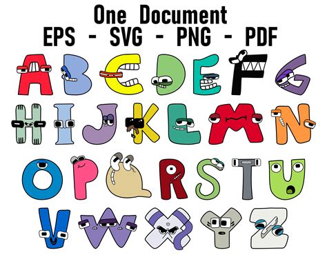 One Document Complete Alphabet Lore Bundle Uppercase - Etsy Australia