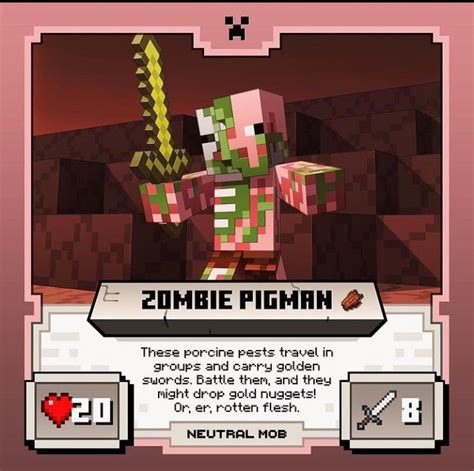 Zombie Pigman | Imágenes de minecraft, Posters de minecraft ...