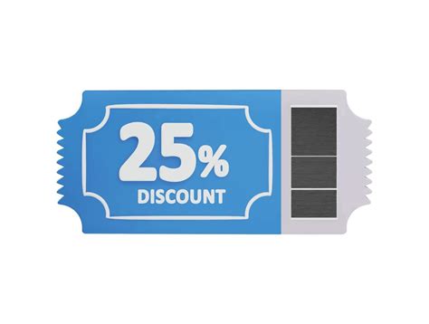 25 percent Discount card icon 3d rendering vector illustration 21221174 Vector Art at Vecteezy