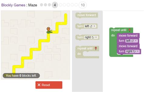 blockly games maze level 9 - lia-morine