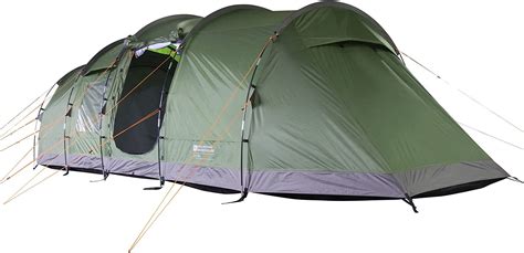 Mountain Warehouse Buxton 6 Man Tent - Waterproof Family Tent, Double Skin - For Travelling ...