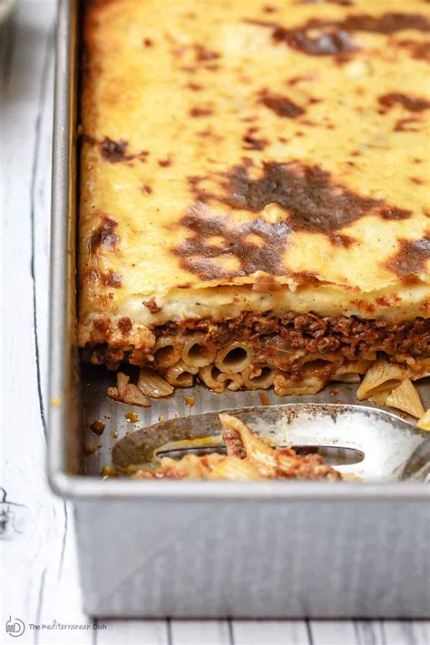 Pastitsio Recipe - Greek Lasagna | The Mediterranean Dish