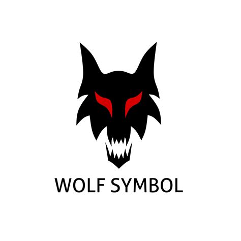 black wolf head logo design with scary face and red eyes 15628402 Vector Art at Vecteezy