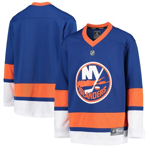 New York Islanders Fanatics Branded Youth Home Replica Blank Jersey – Blue