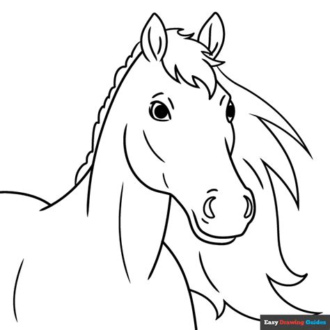 Horse Head Coloring Pages