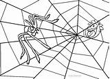 Printable Spider Web Coloring Pages For Kids sketch template