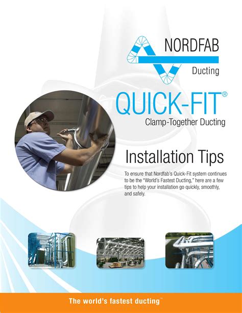 Nordfab Ducting, Catalogs, QUICK-FIT Installation Tips | ARCAT