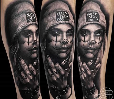 Chicana girl tattoo by Anastasia Agapova | Post 30474