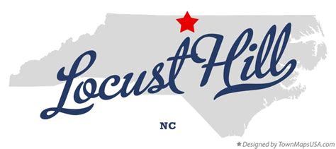 Map of Locust Hill, NC, North Carolina