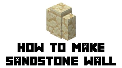 Minecraft Survival: How to Make Sandstone Wall - YouTube