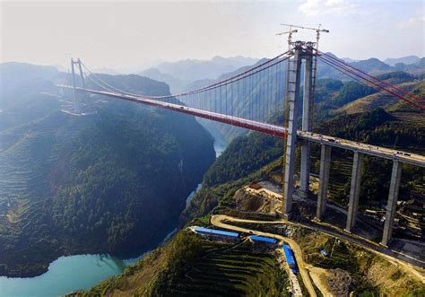 World's 2nd highest suspension bridge is almost complete -- World's ...