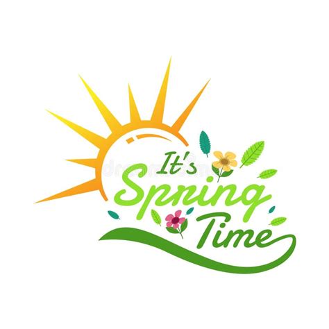 Seasonal Spring Logo Design Vector Stock Vector - Illustration of design, poster: 273990064