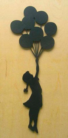 silhouette of girl with balloons by Adrienne Frankenfield, via Flickr | Umbrella/balloon/bicycle ...