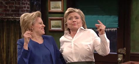 Hillary Clinton Serves Up The Jokes As Bartender To Herself On Snl: Watch 1