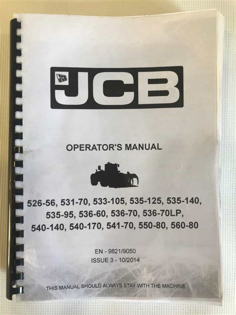 JCB Telehandler Manual - Telelift