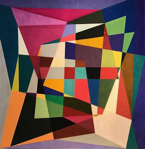 Douglas Herbert Courtenay Auburn - Geometric Abstract Original Painting - British Artist For ...