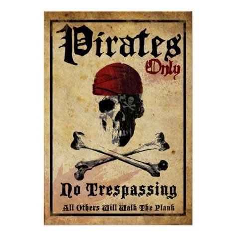 Pirates Only Poster | Zazzle.com in 2021 | Pirate halloween party, Pirate decor, Pirate theme party