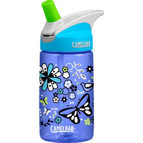 CAMELBAK eddy Kids' Water Bottle (13 fl oz, Flower Field) 54120