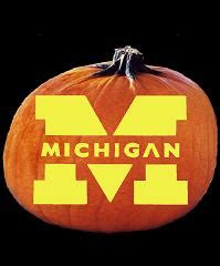 SpookMaster - Michigan Wolverines College Football Team Pumpkin Carving Pattern - Jack O Lantern