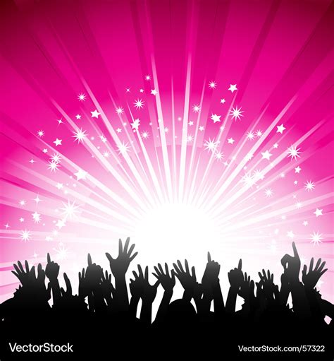 Party silhouette Royalty Free Vector Image - VectorStock