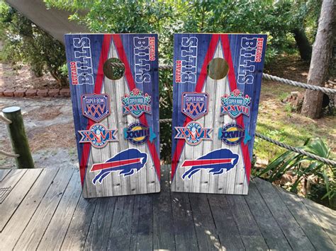 Buffalo Bills Super Bowl Cornhole WRAPS ONLY / Skins / | Etsy