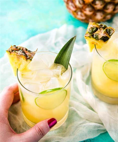 Pineapple Coconut Rum Punch - The Chunky Chef