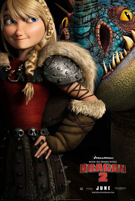 New HTTYD 2 Poster Featuring Astrid and Stormfly - How To Train your ...