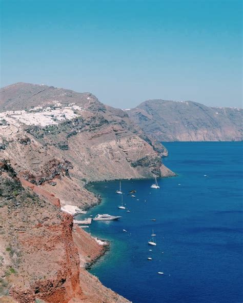 Beautiful Coast Of Santorini Stock Image - Image of greek, horizontal: 40961641