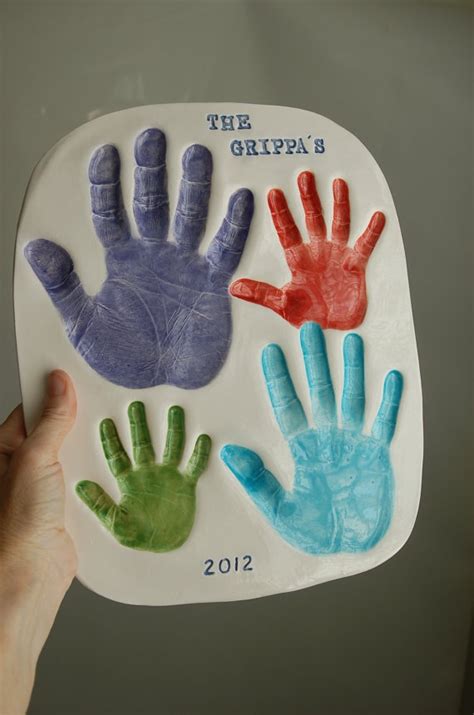 diy handprint plaster